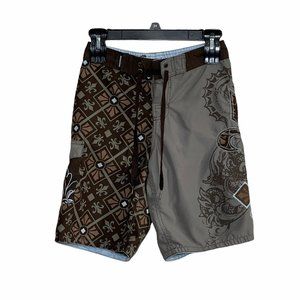 micros shorts kids size 10 brown